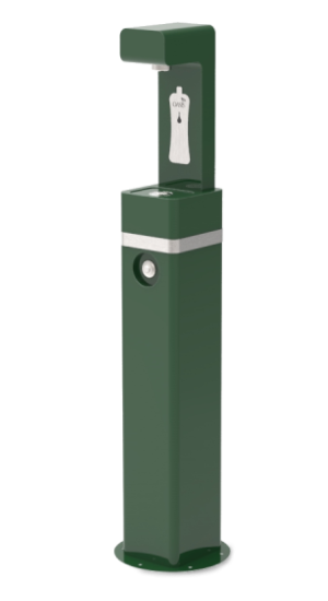 Oasis freestanding outdoor bottle filling station front facing